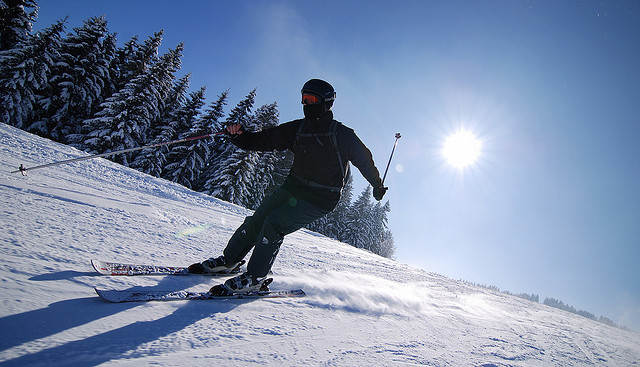 skiing